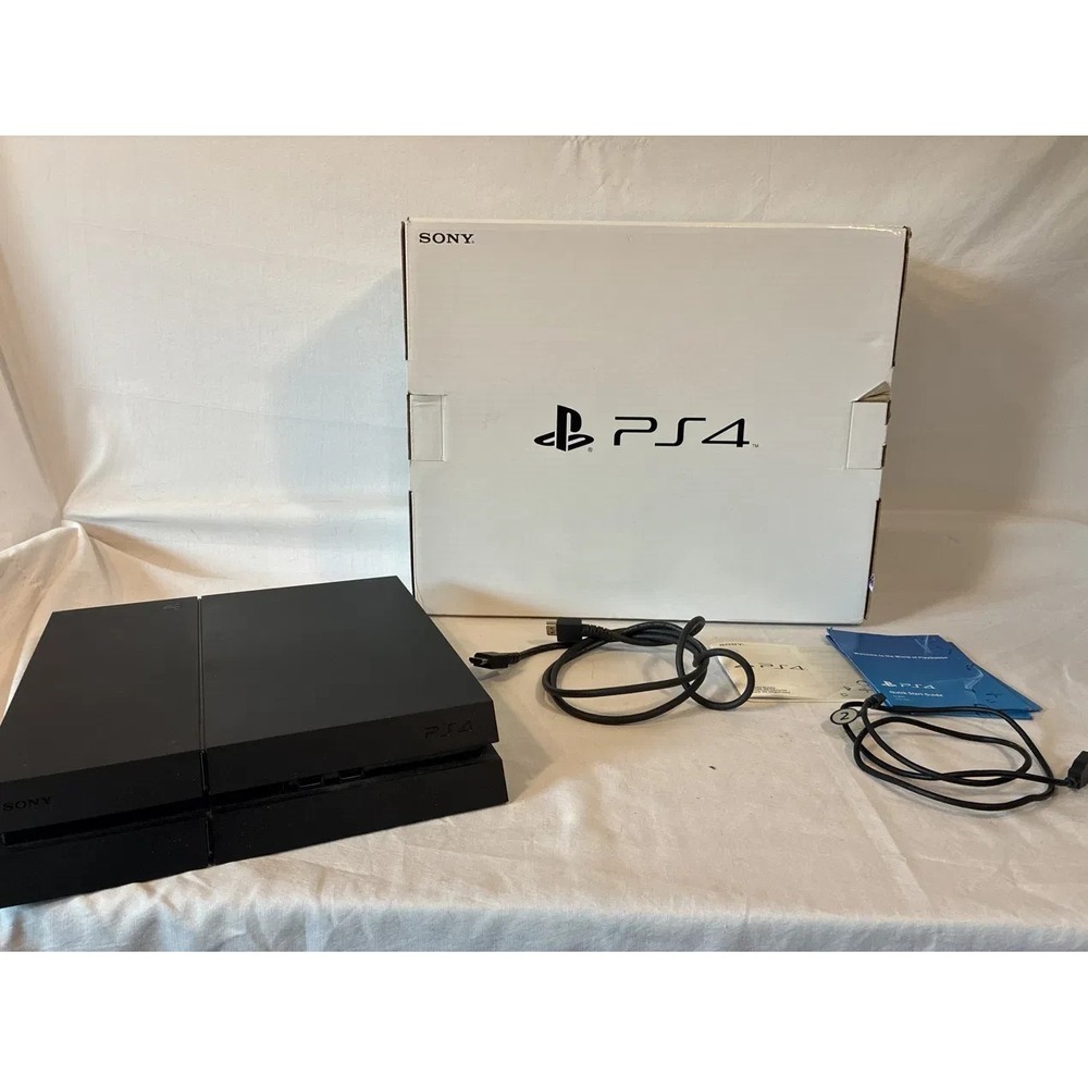 Sony PS4 PlayStation 4 500GB Console Tested Working OG Box HDMI Power Cord
